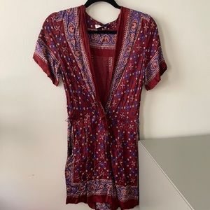 Sandro purple romper wrap